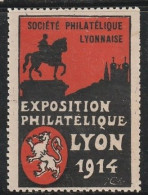 France 1914 - Exposition Philatelique. Lyon. Société Philatélique Lyonnaise -|- Neuf - MNH - Philatelic Fairs