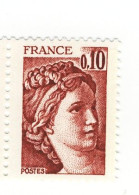 Sabine 0.10fr Brun Rouge YT 1965 En Papier épais . Pas Coté Mais Pas Courant , Voir Le Scan . - Ungebraucht