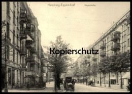 ÄLTERE REPRO POSTKARTE HAMBURG EPPENDORF HEGESTRASSE KUTSCHE Ansichtskarte AK Cpa Postcard - Eppendorf