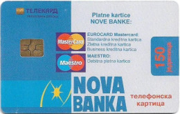 Bosnia - Republika Srpska - Nova Banka - Mastercard 1, Gem5 Red, 01.2005, 150Units, Used - Bosnia