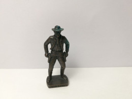 Kinder :  Berühmte Westmänner 1979-85-93 - Sam Bass - Alt Brüniert - Made In Italy - 40 Mm - 6 - Figurine In Metallo