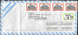 Argentina Cover Mailed To Austria 1980. 900P Rate - Cartas & Documentos