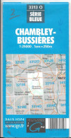 CARTE IGN CHAMBLEY-BUSSIERES Au 1:25000ème -n°3313O -1985 - Cartes Topographiques