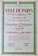 Ville De Paris - Emprunts à Lots 4% - 1930 - Regroupés En 1950 - Other & Unclassified