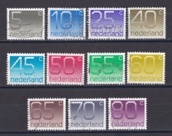 Pays Bas - 1970 - 1980  ( Juliana )   Y&T  N °  1041  1042  1043  1044  1045  1104  1153  1154  1264  1380     Oblitéré - Used Stamps