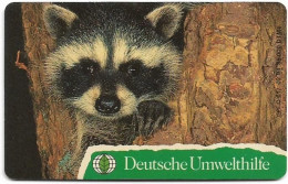 Germany - Deutsche Umwelthilfe - Waschbären (Puzzle 1/2), O 0017 - 02.1994, 35.000ex, Used - O-Series: Kundenserie Vom Sammlerservice Ausgeschlossen