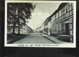 DR: Ansichtskarte Von Calbe (Kalbe) An Der Mildemit Rathausstraße Um 1925 - Kalbe