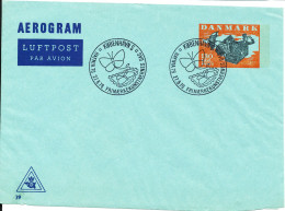 Denmark Aerogramme 130 öre (The Flying Suitcase) With Hafnia 76 Postmark 27-8-1976 - Lettres & Documents