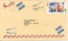 India Cover Sent Book-post To Canada 24-10-2001 With Mahatma Gandhi Stamps - Storia Postale