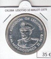CR1984 MONEDA LESOTHO 10 MALOTI 1979 PLATA - Lesotho