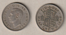 00972) Grossbritannien, 1/2 Crown 1949,  George VI - Andere & Zonder Classificatie