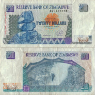 Zimbabwe 20 Dollars 1997 P-7a Banknote Africa Currency #5165 - Zimbabwe