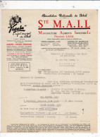 Document Commercial 1949 Alimentation Rationnelle Du Bétail Ste MAIL Vigala Rue Du Canal St Nicolas Lez Arras Pas Calais - Agriculture