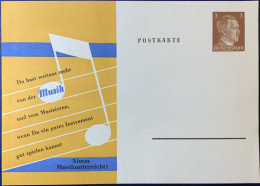 Privatganzsache Postkarte "Nimm Musikunterricht!" - Privat-Ganzsachen