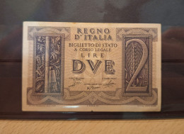Biglietto Di Stato 2 Lira 1939 Regno D' Italia NUOVO - Other & Unclassified
