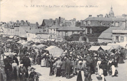 FRANCE - Le Mans - La Place De L'eperon Un Jour De Marché - Carte Postale Ancienne - Le Mans