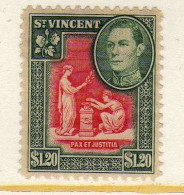 Saint-Vincent - 1949 - 1 D. 20 - George VI - Neuf* - MH - St.Vincent (...-1979)