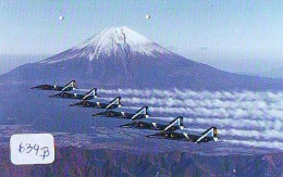 TELECARTE JAPON * MILITAIRY AVION  (634b)  Flugzeuge * Airplane * Aeroplano * PHONECARD JAPAN * ARMEE * LEGER VLIEGTUIG - Leger