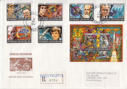 Central Africa Famous People, Space Perforated And Imperforated Sets And SSs And 6 Deluxe Sheets On 4 R Covers - Afrika