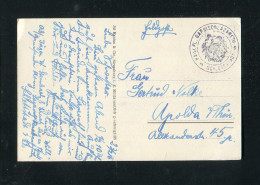 "DEUTSCHES REICH" 1916, AK Per Feldpost Stempel "Garnisationslazareth Schlettstad" (3391) - Feldpost (portvrij)