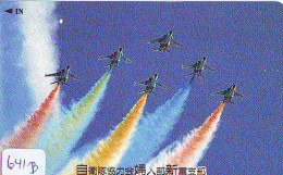 TELECARTE JAPON * MILITAIRY AVION  (641b)  Flugzeuge * Airplane * Aeroplano * PHONECARD JAPAN * ARMEE * LEGER VLIEGTUIG - Armee