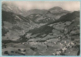 SAINT-JEAN-DE-SIXT - Vue Générale Aérienne : Au Fond, La Vallée Du Grand-Bornand - Circulé 1959 - Saint-Jean-de-Sixt