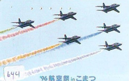 TELECARTE JAPON * MILITAIRY AVION  (644)  Flugzeuge * Airplane * Aeroplano * PHONECARD JAPAN * ARMEE * LEGER VLIEGTUIG - Army