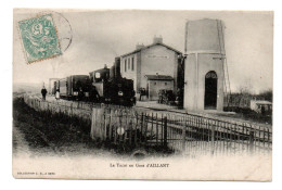 89 AILLANT SUR THOLON - Le Tacot En Gare D'Aillant - Edit J.D - Animée - Aillant Sur Tholon