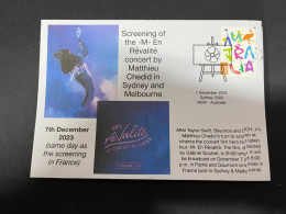 5-12-2023 (1 W 23) Matthieu Chedid (French Singer / Chanteur) Movie Concert Screen In Sydney & Melbourne (7-12-2023) - Singers