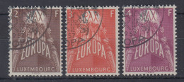Luxemburg 1957 Europamarken Mi.-Nr. 572-74 Satz Kpl. Gestempelt  - Other & Unclassified