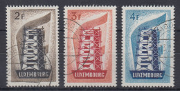 Luxemburg 1956 Europamarken Mi.-Nr. 555-57 Satz Kpl Gestempelt  - Other & Unclassified