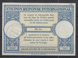 Luxemburg Internationaler Antwortschein IAS FR 8,- Gestempelt RUMELAGE 1963 - Other & Unclassified