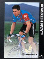 Max Van Heeswijk - Motorola - 1996 - Carte / Card - Cyclists - Cyclisme - Ciclismo -wielrennen - Cyclisme