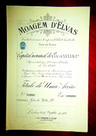 "Moagem D'Elvas" 1933 Lisboa/Elvas (Portugal).Elvas Milling,share Certificate - Landbouw