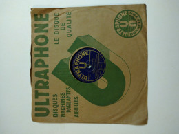 Disque 78t , ULTRAPHONE, NIGHT TIME IS LOVE TIME & DARK HAWAIIN EYES - 78 Rpm - Gramophone Records