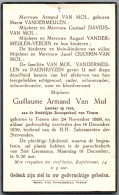 Bidprentje Tienen - Van Mol Guillaume Armand (1869-1939) - Santini