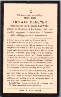 Bidprentje Tollembeek - Deneyer Octaaf (1868-1933) - Santini