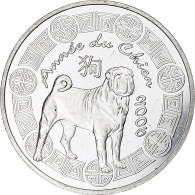France, 1/4 Euro, Année Du Chien/La Fontaine, 2006, Monnaie De Paris, BE, SUP+ - France