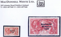 Ireland (Donegal) 1935 Saorstát 3-line Overprint On Re-engraved Seahorses, 5s Rose-red Used Donegal Cds - Used Stamps