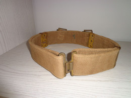 Cinturone Combattimento In Canapa Kaki Anni 70 - Esercito Italiano - Vintage - Italian Army Belt - Vintage (rif.273) - Equipement