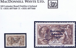 Ireland 1935 Saorstát 3-line Overprint On Re-engraved Seahorses,  2/6d Brown Well Centred Used KILTYMAGH Cds - Usati