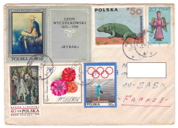 POLOGNE Enveloppe  ( N°6 ) Multi Timbres - Brieven En Documenten