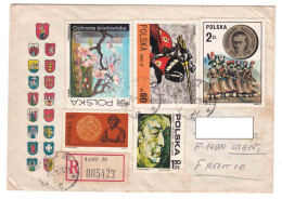 POLOGNE Enveloppe  ( N°7 ) Multi Timbres - Storia Postale