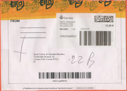 SPAGNA - ESPAÑA - Spain - Espagne - 2023 - 13,30€ Carta Ordinaria Internacional - Viaggiata Da Vallidolid Per Cesena, It - Lettres & Documents