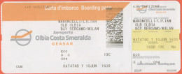 Air Horizont - HAT4740 - Olbia-Bergamo - Carta D'Imbarco - Boarding Pass - Europe