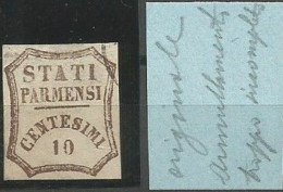 Italy Italia Parma Sassone Michel 13 Used 1859 Sassone CV: 1.200,00€ - Parma
