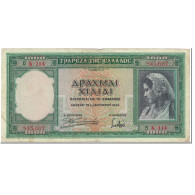 Billet, Grèce, 1000 Drachmai, 1939, 1939-01-01, KM:110a, TTB - Grèce