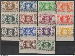 Wallis Et Futuna N°YT 133 à 146 Série France Libre Complète Bord De Feuille Neuve ** - Unused Stamps