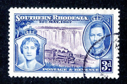 65 BCXX 1937 Scott # 40 Used (offers Welcome) - Southern Rhodesia (...-1964)