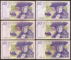 SWEDEN. 18 Pieces X 20 Kronor. See Images. - Sweden